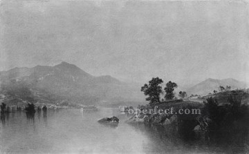 ジョン・フレデリック・ケンセット Painting - ジョージ湖 ニューヨーク ルミニズムの海景 ジョン・フレデリック・ケンセット